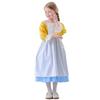 Halloween European Medieval Pastoral Maid Romantic Farm Garden Little Girl Dress Costume