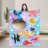 Finding Nemos Dorys Bruce Squirt Crush Knitted Blanket  Fuzzy Throw Blankets Home Couch Portable Lightweight Bedspreads