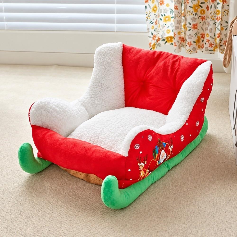 Washable Pet Couch Plush Sleigh Bed High Quality Pet Bed  Winter