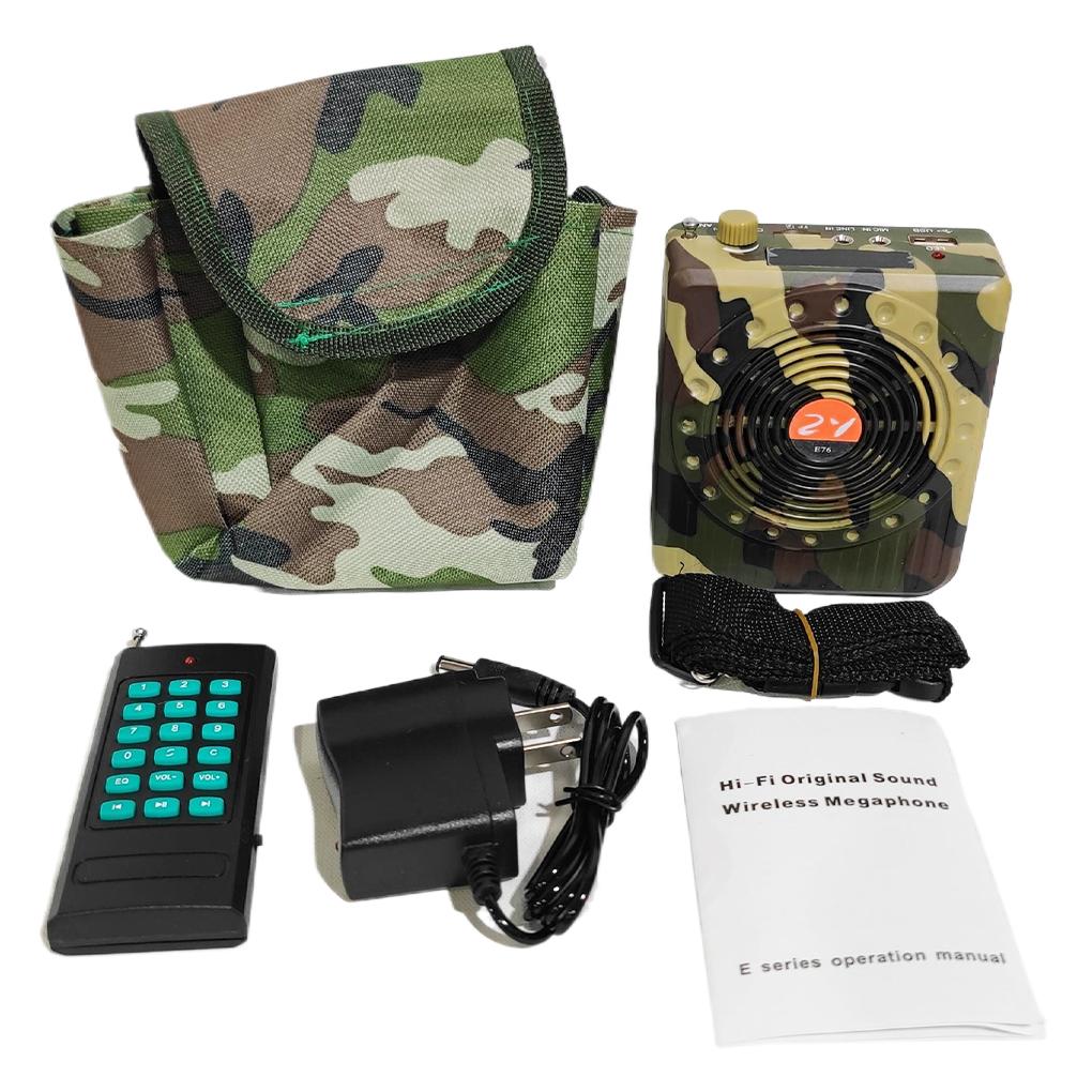 Universal Outdoor Hunting Sound Amplifiers Bird Calling Speaker Portable Rechargeable Remote Control Amplifier Sound Devices