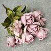 Silk Polish Artificial Rose Buds For Diy Wedding Decoration Props Photography