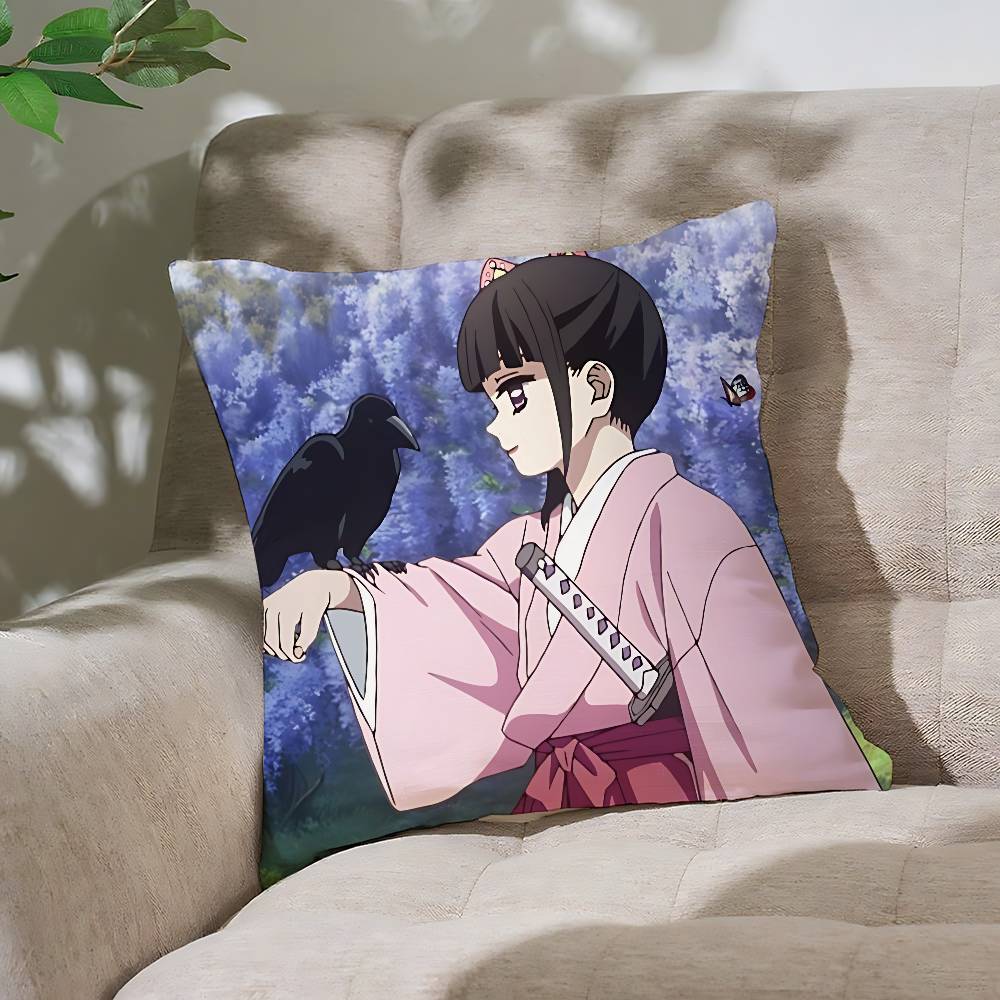 Anime Tsuyuri Kanao Pillow Case Cushion Cover Soft Cute Throw Pillow Case For Car Sofa Pillowcase Polyester With Zipper