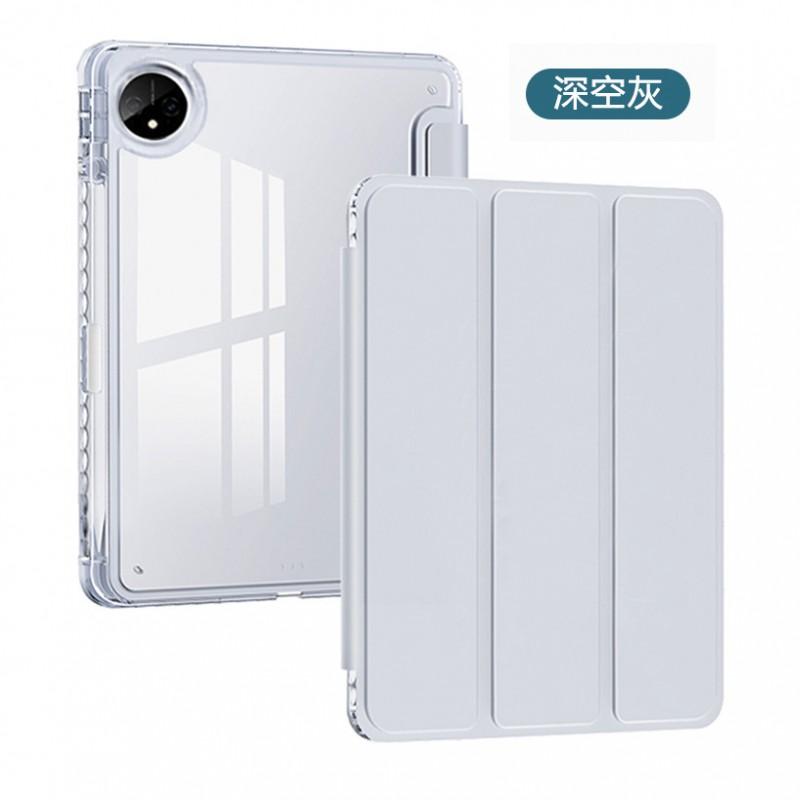 Transparent Slim Folio Case MatePad Pro 11 Inch With Pen Slot Magnetic Sleep/Wake 3-Fold Stand Shockproof PU Leather