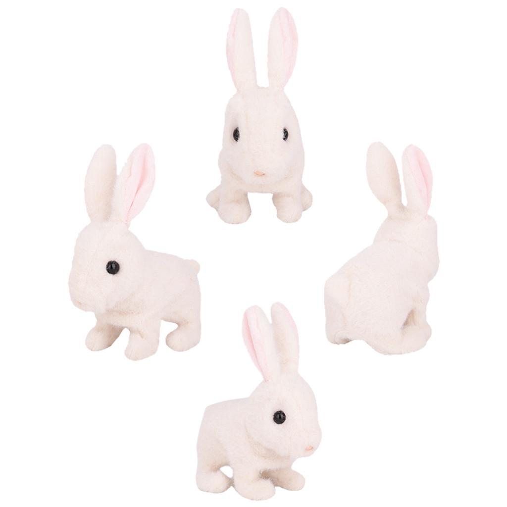 Cute Walking Pet Electric Toy Soft Gift Plush Rabbit For Kids