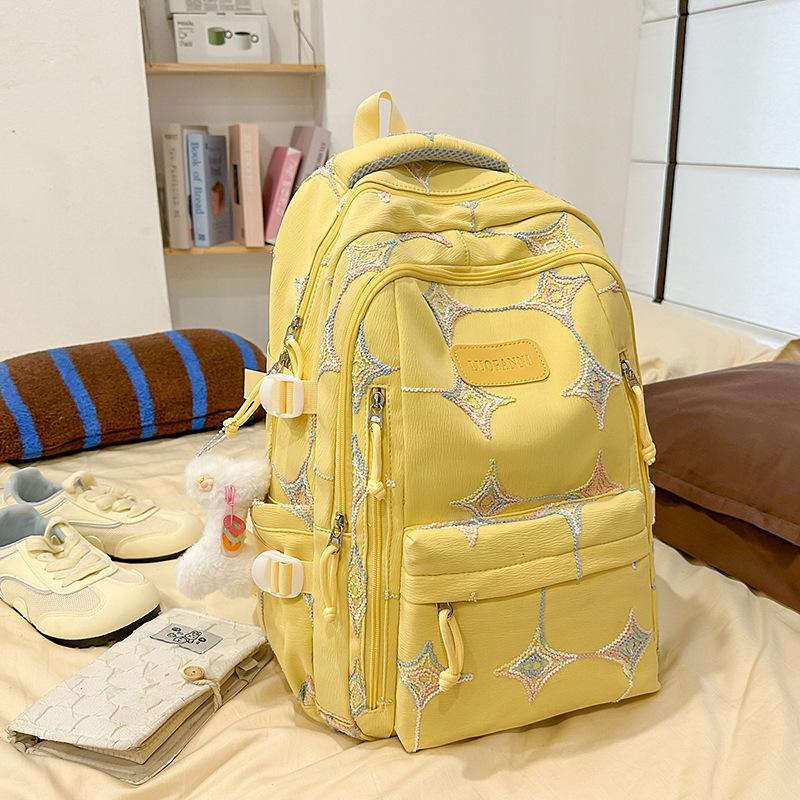Japanese ins style junior high and high school student niche high-value schoolbag girl large capacity versatile commuting versatile backpack woman