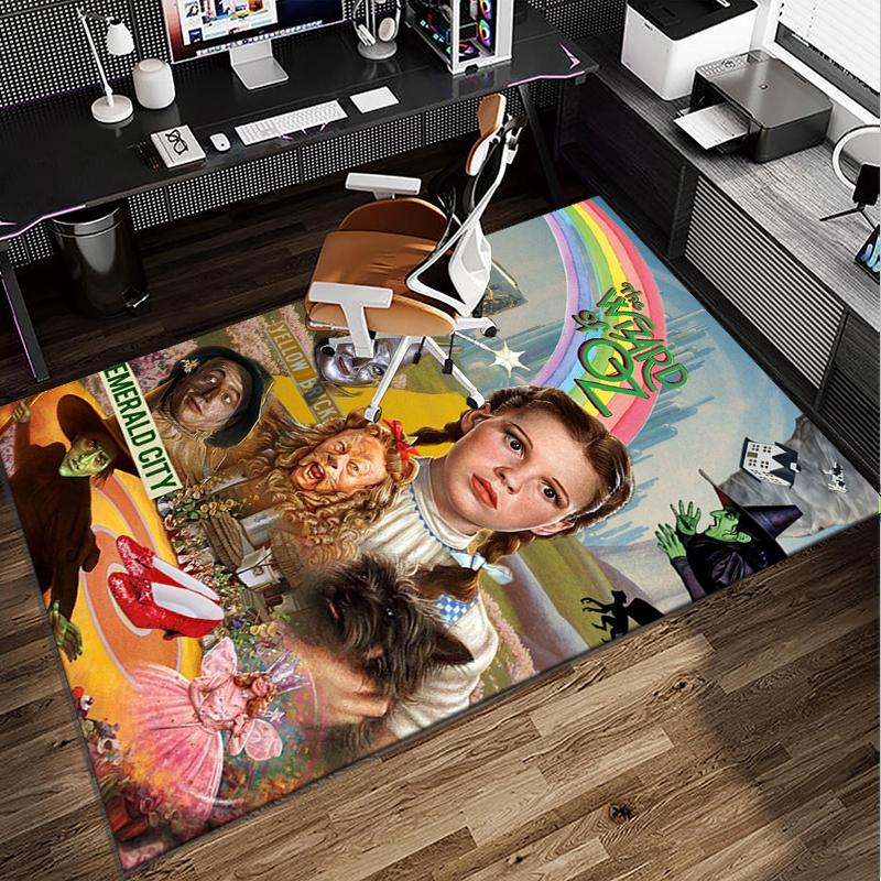 Wonderful Wizard Adventure Office Rug Chair Mat, Game Carpet, Suitable for Front Door, Bedroom, Living Room, Desk, Holiday Gift