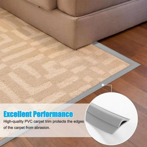 Self-adhesive PVC Threshold Strip, Floor Trim, Carpet Roll End, Tile Trim, Flooring Edge with a Transition Height of Less Than 3cm, Horizontal Transit