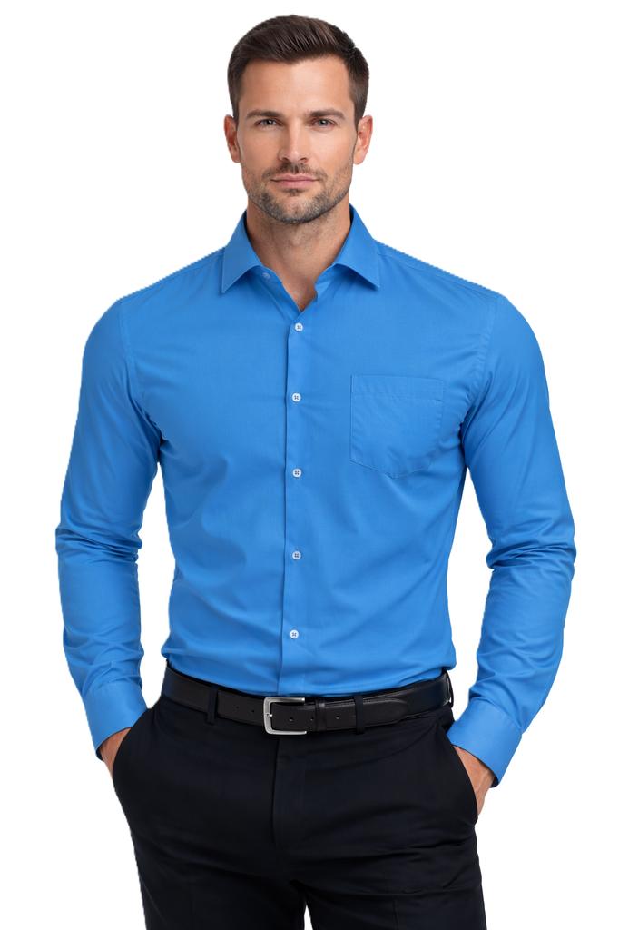 Espada - Men' Slim Fit Shirt - 0798S Dark Blue 60/40