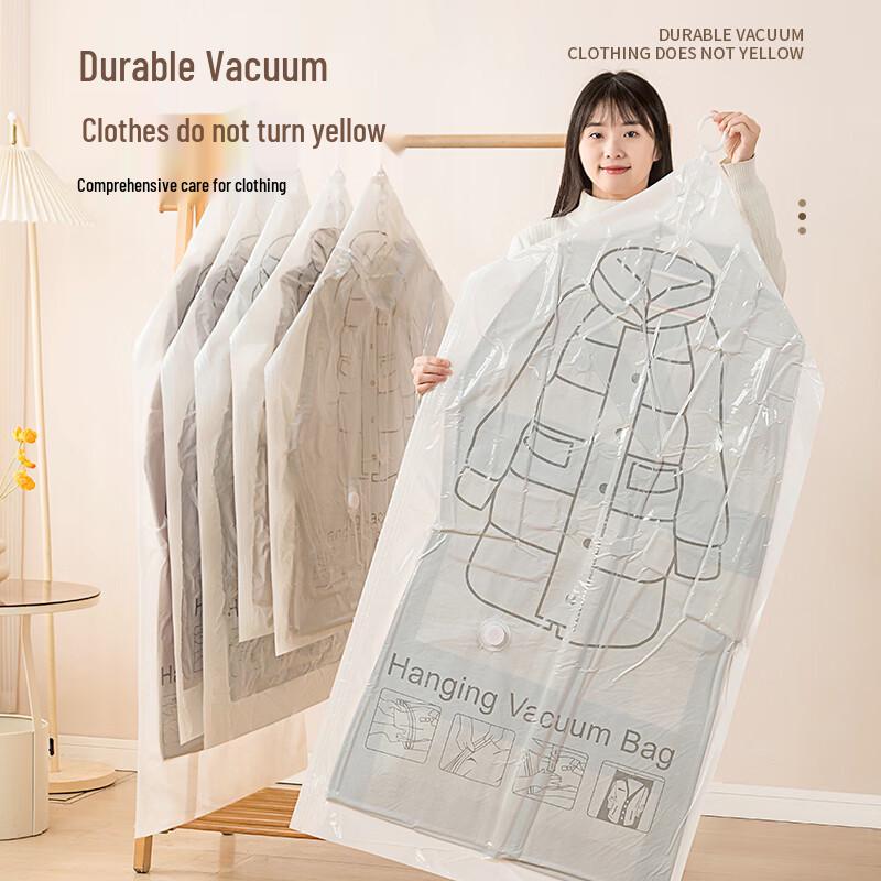 Vacuum Hanging Compression Bag with Hook for Clothes and Jackets
