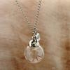 Dandelion Glass Fashion Bottle Girls Necklace Simple Decorative Accessories