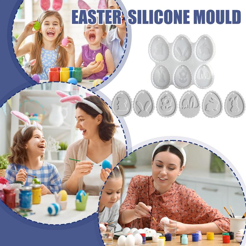Easter decoration Ornaments Silicone Mold Easter Ornaments Plaster Making Mold Easter Ornament Making Mold Casting Epoxy mold