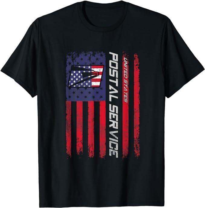Postal Worker American Flag US Postal Service Gift T-Shirt Unisex T-Shirt S