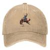 Casquette de baseball graphique Bronco Rider Coton lavé Réglable Unisexe Casquette cool pour papa