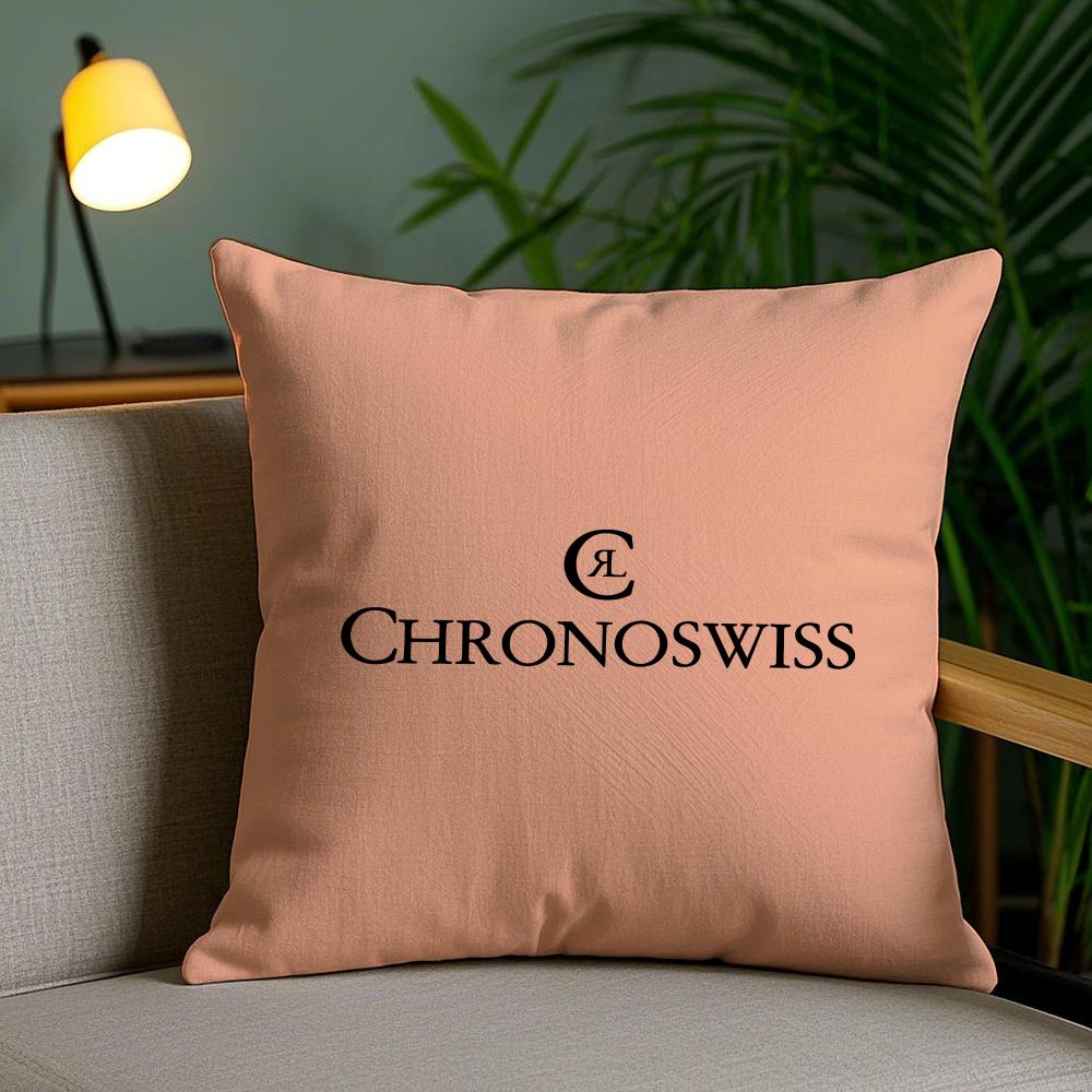 Luxury C-Chronoswiss Cushion Cover Soft Short Plush Double-Sided Printing Home Decor Machine Washable Pillow Case Gift