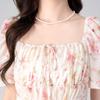Aiyilian Women's French Floral Midi Dress