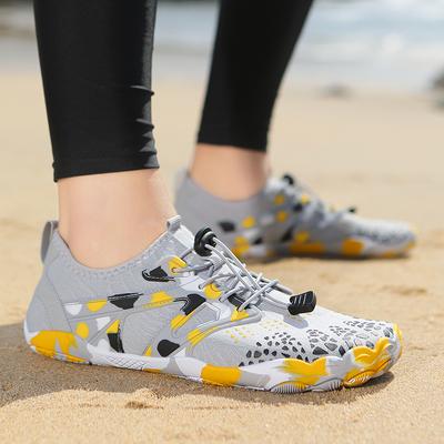 Baskets Aquatiques de Plage à Séchage Rapide Hommes Femmes Respirantes Légères Chaussures de Sports Nautiques Antidérapantes pour l'Extérieur, la Marche dans l'Eau, le Surf, la Plongée