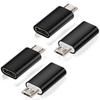 1/2/4Pcs USB C Female to Micro USB Male Adapter, Micro USB to USB C Adapter Compatible with Nexus LG Xbox Samsung Galaxy Devices
