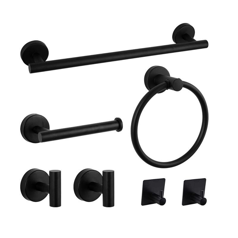 18-Piece Stainless Steel Bathroom Set: Towel Bars, Tissue Holder, Hooks, and Accessories