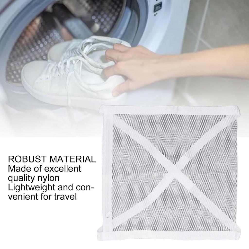 2pcs Sneaker Dryer Washing Machine Bags for Shoes Clothing Laundry Nylon Mesh Shoe Dryer Bags for Most Dryers Machines Door