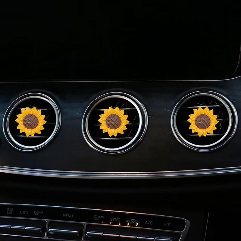 Car Outlet Vent Perfume Clips Vehicle Air Freshener Conditioning Sunflower Car Interior Vent Decoration Accessories