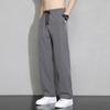Men Summer Ice Silk Casual Pants With Drawstring Closure For Daily Wear