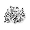 10pcs/lot Alloy Large Holes Beads Simple Pendant Charm Beads Fit DIY Original Bracelet Jewelry Making Accessories