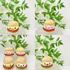 Plush Pig Keychain With Hamburger Design For Girls Gift And Bag Decoration