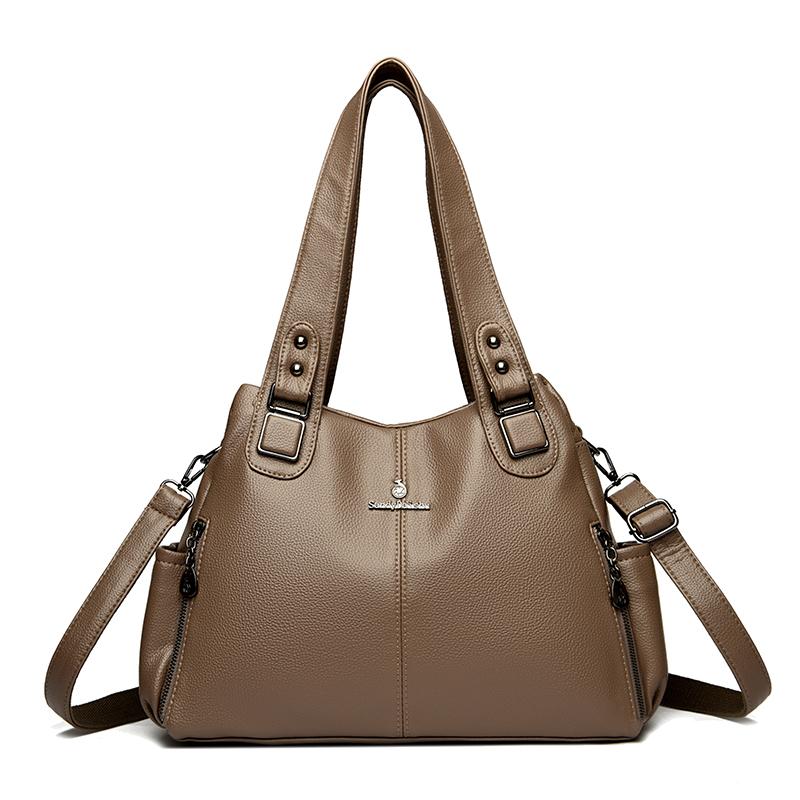 Elegant Leather Bag for Women High Quality Women's Bags Top Handle Sac Large Capacity Crossbody Shoulder Bag Handbags