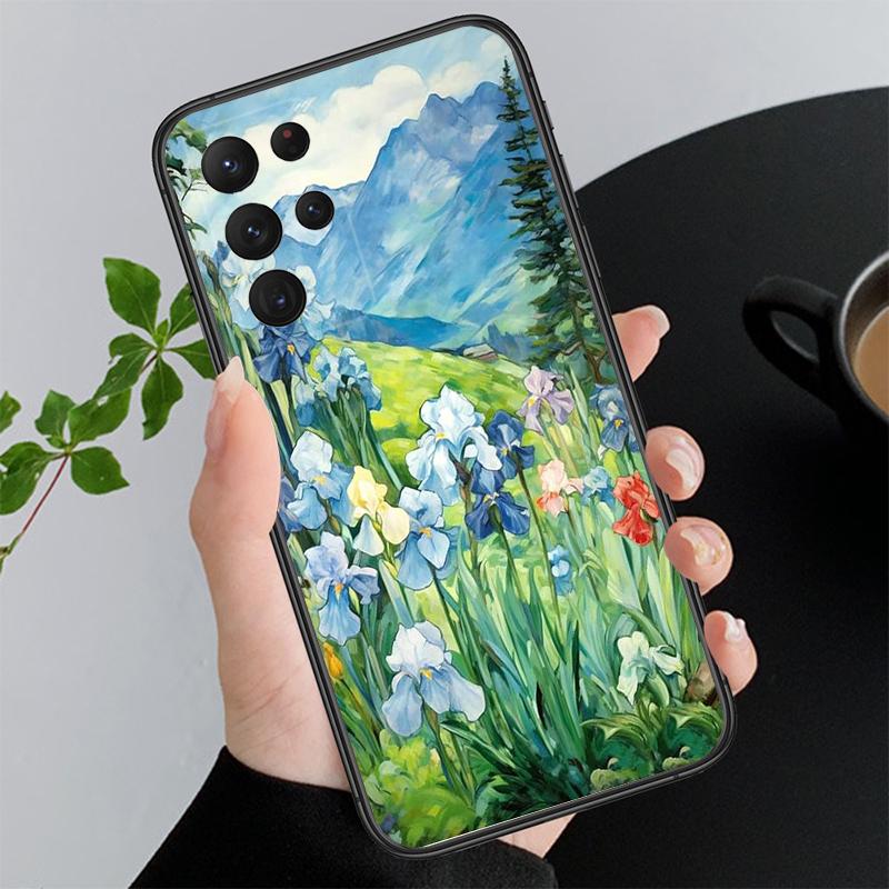Flower Art Funda Phone Case For Samsung Galaxy S26 S25 S24 S23 S22 Ultra S23 S22 S25 Plus S24 FE S26Edge