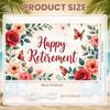 Retirement Occasion Display Vintage Floral Design Retirement Party Background Retirement Celebration Background