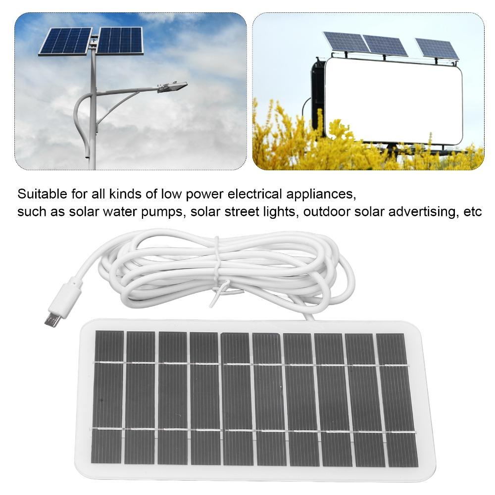2W 5V Solar Panel Charger Portable Solar Panel Kit Durable Mini Solar Panel  Low Power Appliances
