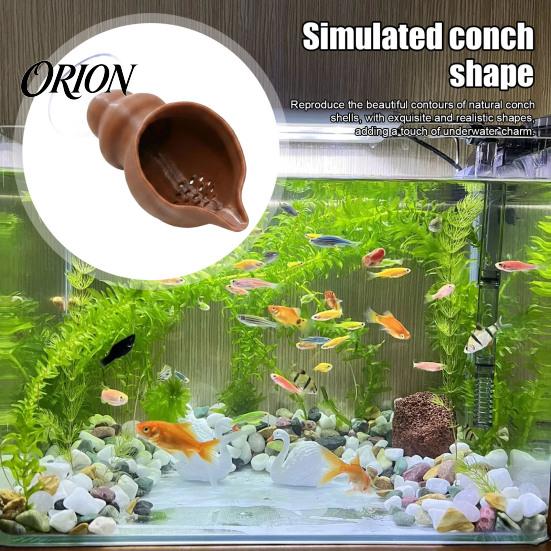 Aquarium Enrichment Decor Betta Fish Hammock, Conch Pad with Strong Suction Cup, Natural Resting Hammock Bed Bubble Nesting Spot for Tanks,