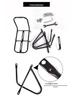 Disc Brake Front Rack for Mountain Bikes - Steel Long-Distance Bicycle Basket Accessory