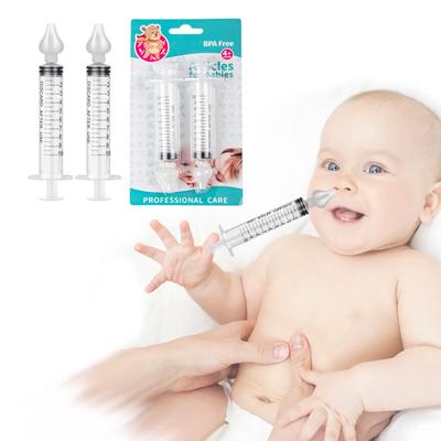 2 Pcs  Nose Cleaner Rhinitis Nasal Washer Needle Tube Baby Nasal Aspirator Cleaner Syringe Baby Nose Washing For Kids