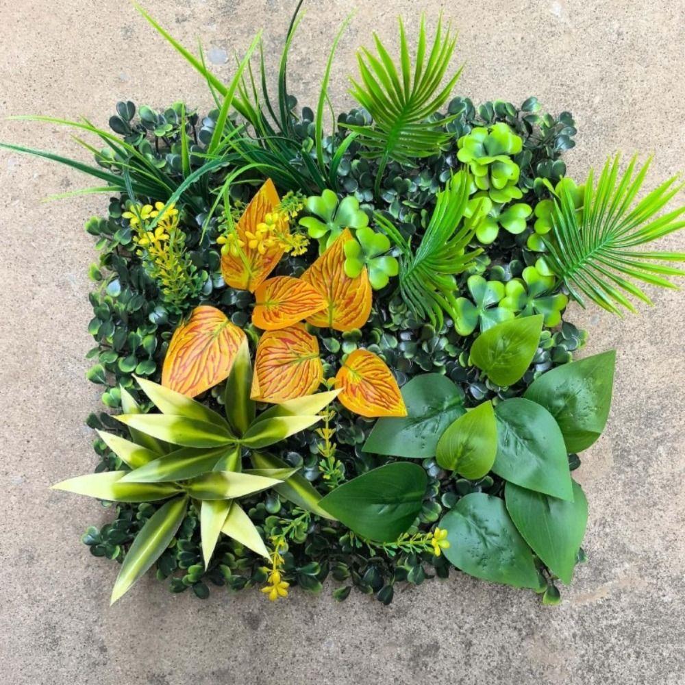 Sunflower Artificial Plant Wall Panel DIY Artificial Fern Grass  Living Room