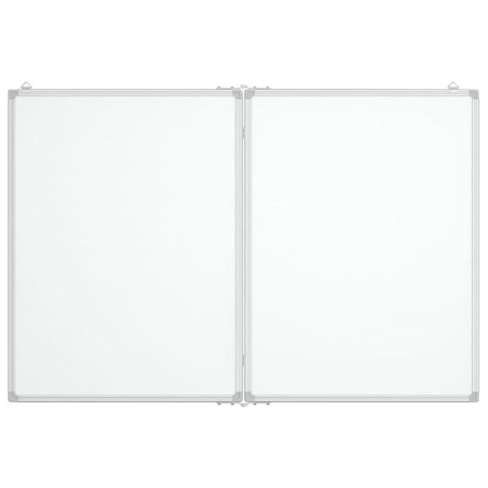 Foldable Magnetic Whiteboard 120x100x1.7 Cm Aluminum
