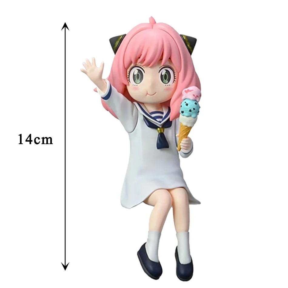 

2pcs Spy Family Anya Forger for Pressed Noodle Figure Anime Peripheral Model Cute Table Ornament Holiday Gift Statue Collection