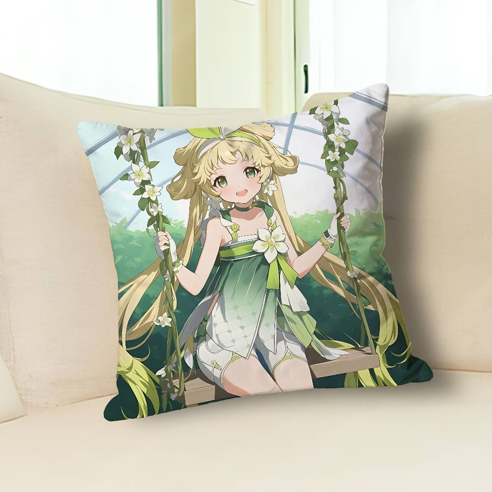 W-Wuthering Waves Verina Anime Celebrity Merchandise All-Match Printed Pillow Case Sofa Car Office Room Decoration Protector