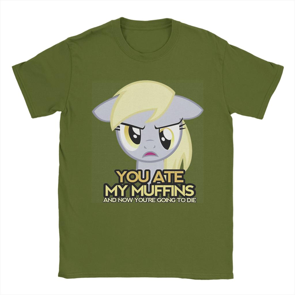Oversized T Shirt Beach Muffins Derpy Hooves Trending T Shirts 100 Cotton Tee Shirt For Unisex Y2k Basic Design Short Sleeve