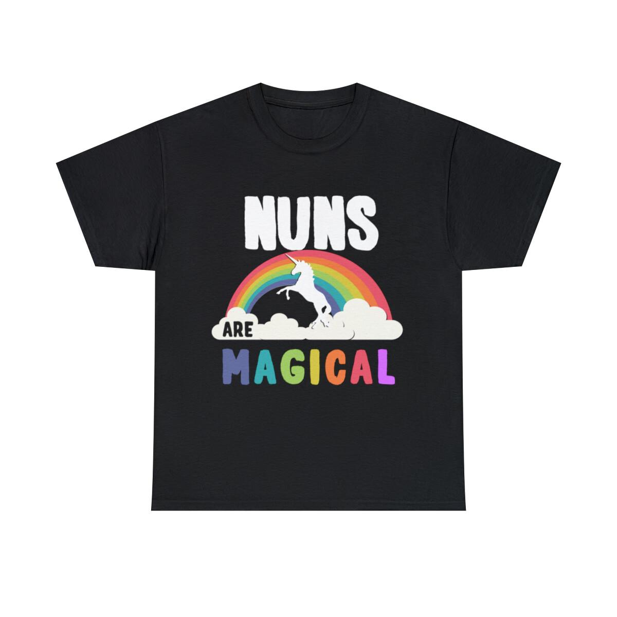 Nuns Are Magical Graphic Tee Shirt, S-5XL L