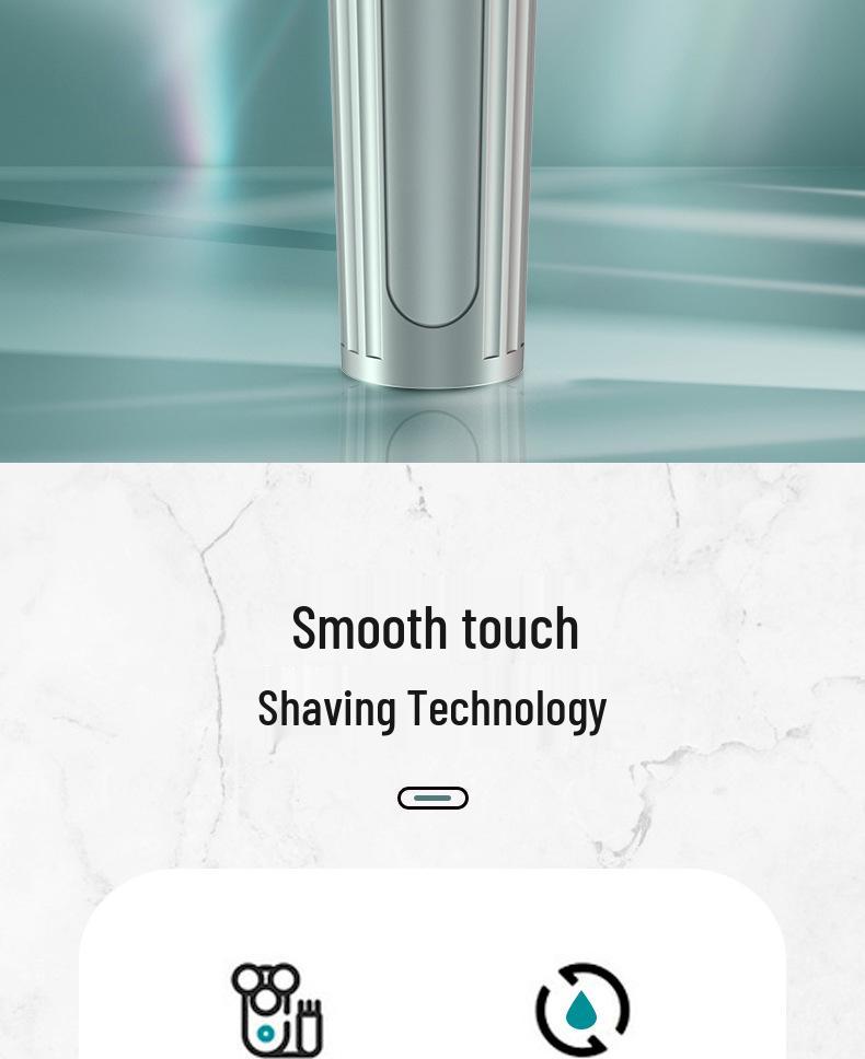 Portable Electric Shaver with LED Display & Fast Charging