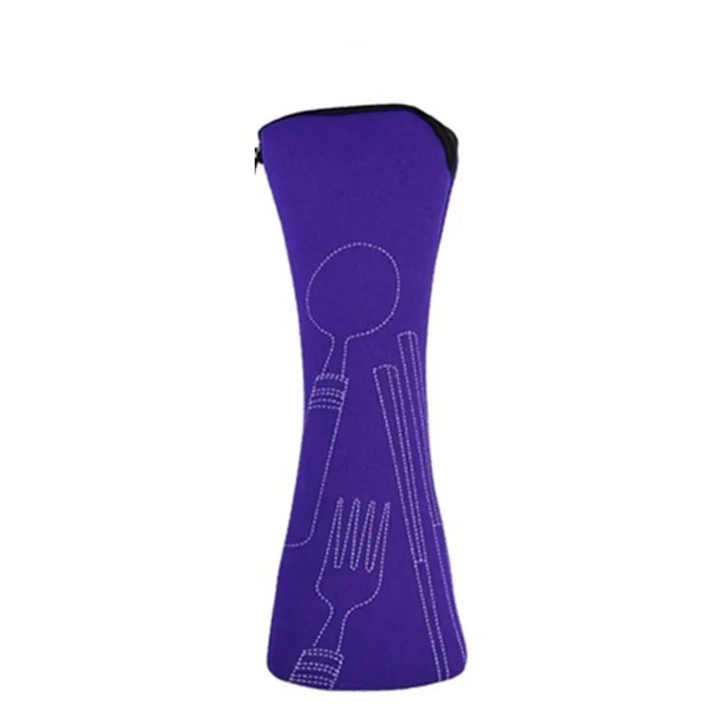 Without Dinnerware Tableware Bag New Travel Packaging Picnic Fork Spoon Storage Box Portable Tableware Case Home Kitchen