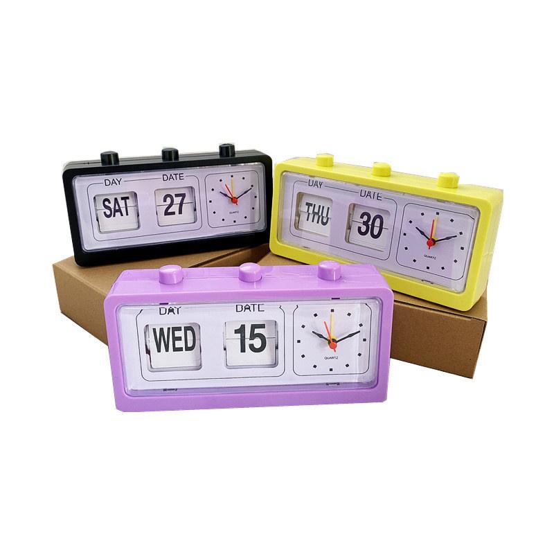 ChuHan Flip Clock Retro Digital Auto Flip Desk Table Clock for Home Desk Decoration Clock Desktop Electronic Clock