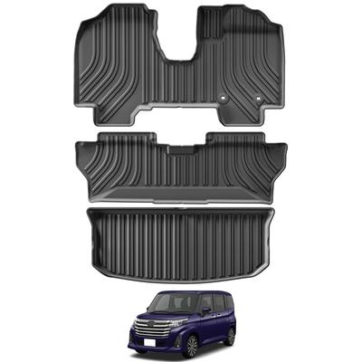 LUCKEASY Geniş Tank Özel 3D Paspas Bagaj Paspası 3D Araba Paspası Kasım 2016 Güncel ROOMY TANK M900A M910A Paspas İkinci Bagaj Paspası TPE Malzeme