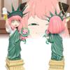 Anya Spy Family Statue Of Liberty Anime Figure Cute Cosplay Model Xmas Gift
