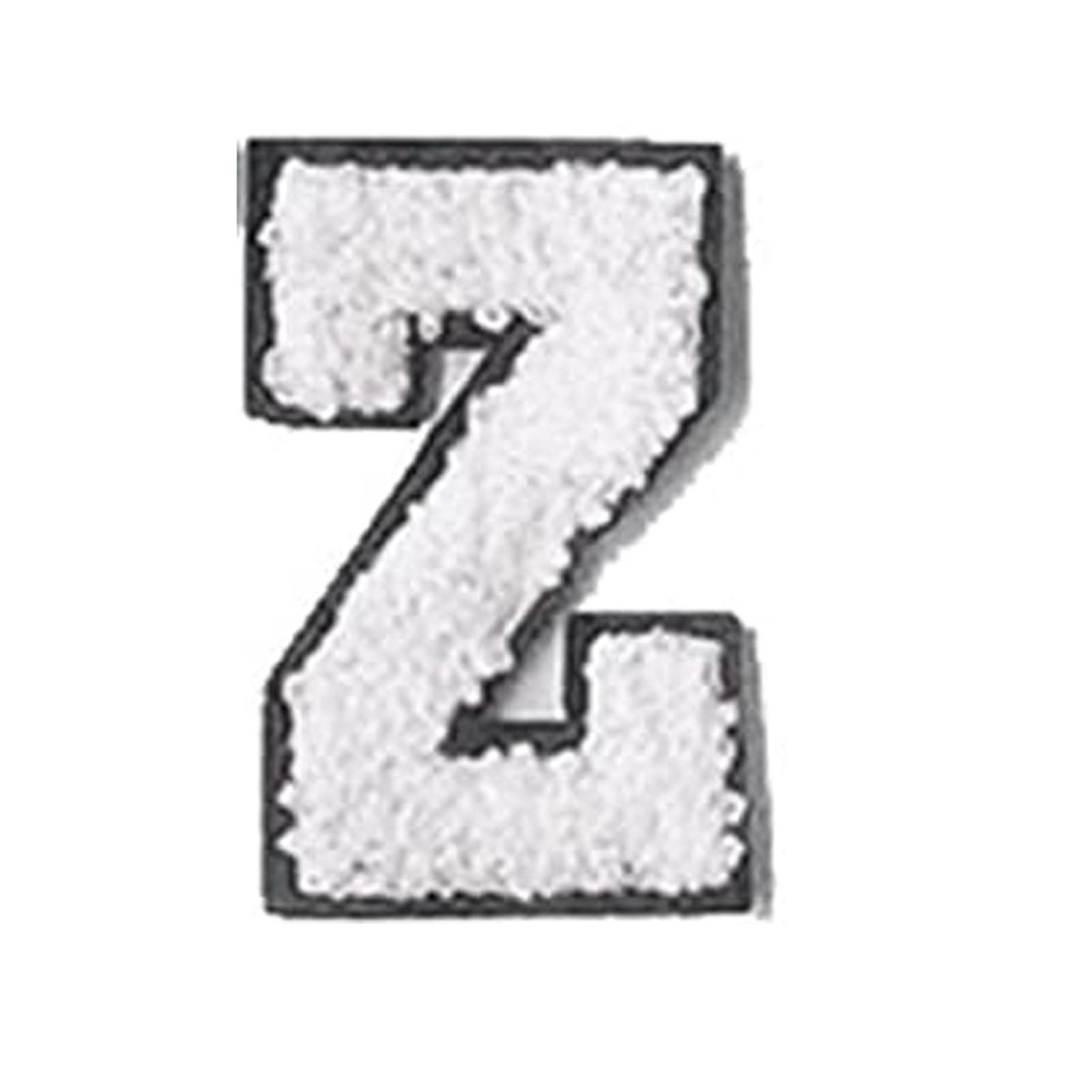 

Английские буквы алфавита полотенце вышитые нашивки для детской одежды сумки джинсы пришить аксессуары DIY имя патч аппликация Z белый