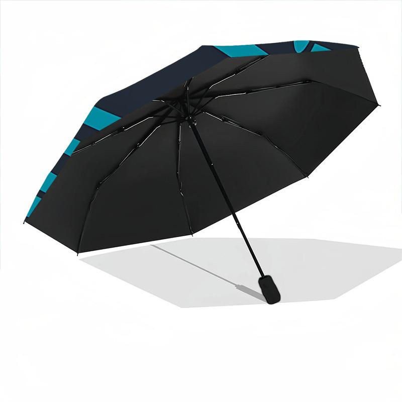 1pc Monster Stripes Fashionable Automatic Opening/Closing Folding Umbrella with 8 Bones, Windproof Portable, Daily Use321