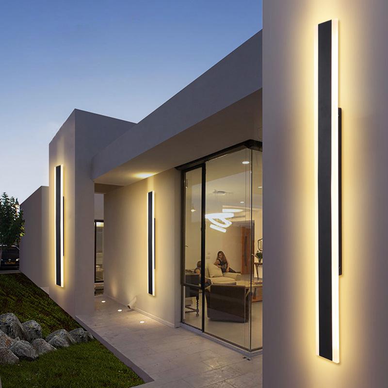 Outdoor Long Wall Lamp for Living Room, TV Background, Bedroom, and Study