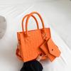 Set di borsetta versatile di nicchia con texture 2025: Semplice Borsa a Spalla e a Tracolla in Feltro per Mamma e Bambino