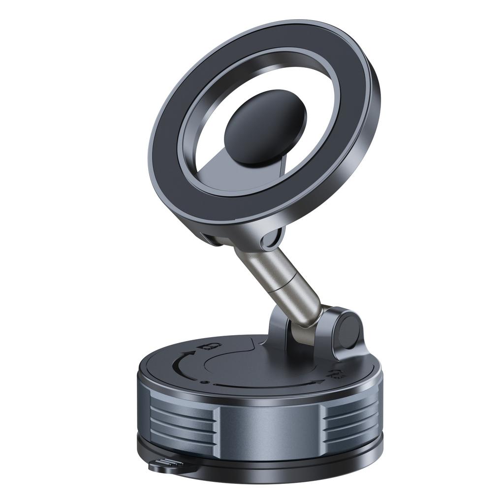 Vacuum Magnet Phone Bracket Multi-angles Adjustment Strong Magnetic Suck Design Foldable Car Holder For iphone Navigation Stand